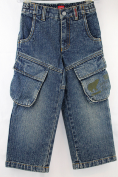 Esprit -   Weite Cargo-Jeans mit bequemem Gummizugbund hinten